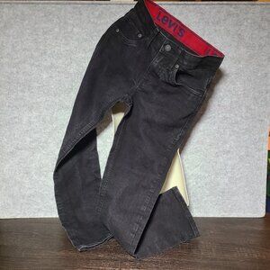 EUC Boys Levi's Black Denim Jeans with Elastic Waistband Size 10